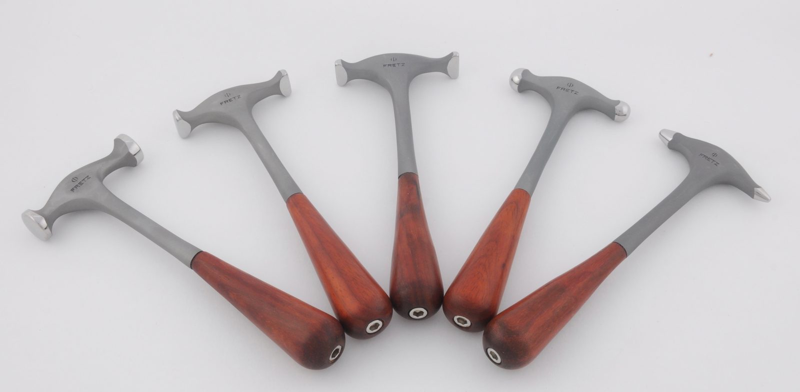 The five NH short hammers fanned out